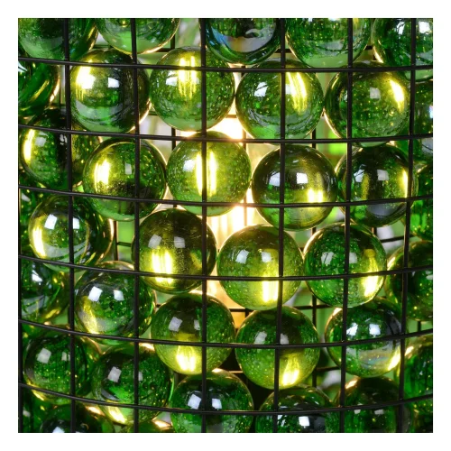 Настольная лампа Extravaganza Marbelous 78597/01/33 Lucide зелёная 1 лампа, основание чёрное металл в стиле современный винтаж  фото 3